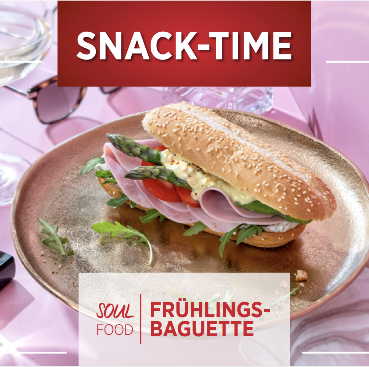 Titelbild Snack Time Frühlings Baguette